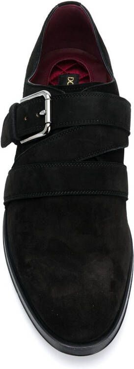 Dolce & Gabbana suede monk shoes Black