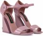 Dolce & Gabbana tapered-heel patent-leather sandals Pink - Thumbnail 2
