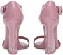 Dolce & Gabbana tapered-heel patent-leather sandals Pink - Thumbnail 3