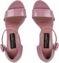 Dolce & Gabbana tapered-heel patent-leather sandals Pink - Thumbnail 4