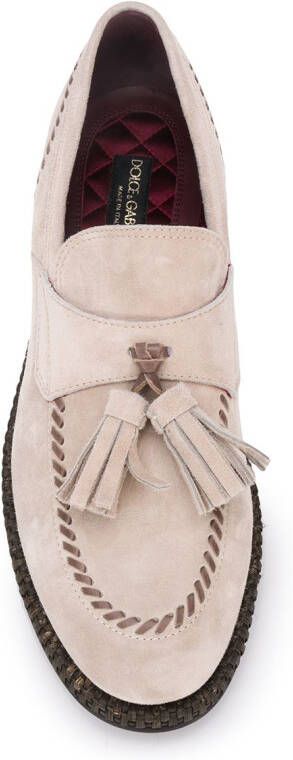 Dolce & Gabbana tassel-detailed loafers Neutrals