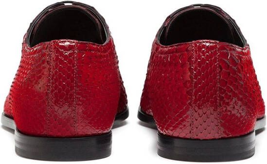 Dolce & Gabbana textured varnished Derby shoes