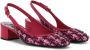 Dolce & Gabbana DG-logo tweed slingback pumps Pink - Thumbnail 2
