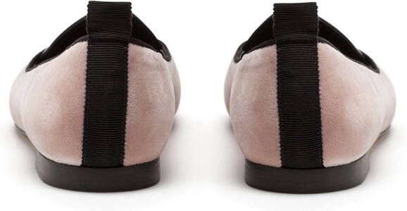 Dolce & Gabbana Velvet Devotion slippers Pink
