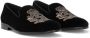 Dolce & Gabbana embroidered velvet slippers Black - Thumbnail 2