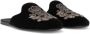 Dolce & Gabbana embroidered velvet slippers Black - Thumbnail 2