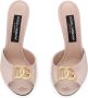 Dolce & Gabbana Vernice 85mm leather mules Pink - Thumbnail 4