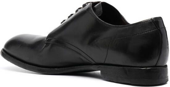 Dolce & Gabbana vintage-finish calfskin Derby shoes Black