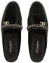 Dolce & Gabbana Visconti leather slippers Black - Thumbnail 4
