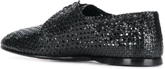 Dolce & Gabbana hand-woven Derby shoes Black