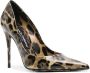 Dolce & Gabbana x Kim 110mm leopard-print pumps Brown - Thumbnail 2
