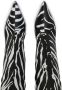Dolce & Gabbana zebra-print knee-high boots Black - Thumbnail 4