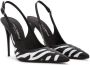 Dolce & Gabbana zebra-print slingback pumps Blue - Thumbnail 2
