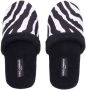 Dolce & Gabbana zebra-print terry-cloth slippers Black - Thumbnail 4