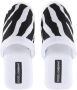 Dolce & Gabbana zebra-print terry slippers White - Thumbnail 4