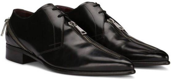 Dolce & Gabbana zip-detail Derby shoes Black