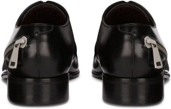 Dolce & Gabbana zip-detail Derby shoes Black