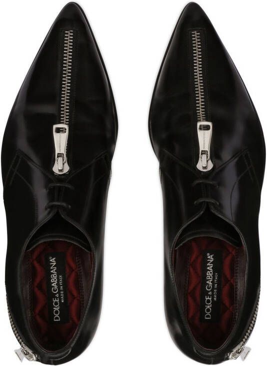 Dolce & Gabbana zip-detail Derby shoes Black