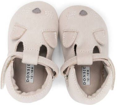 Donsje 3d detailled ballerina shoes Grey