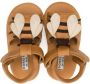 Donsje bee-patch leather sandals Brown - Thumbnail 3