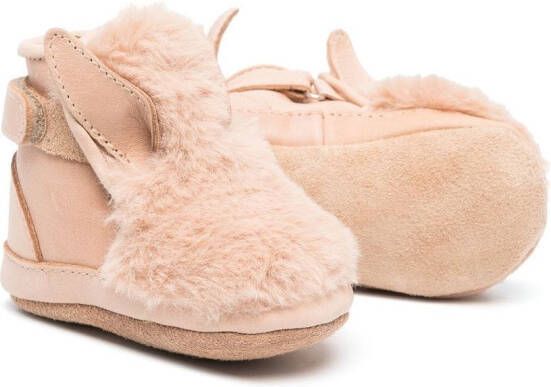 Donsje Bunny Ears shearling booties Neutrals