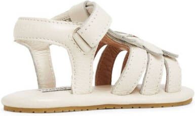 Donsje floral-appliqué leather sandals White