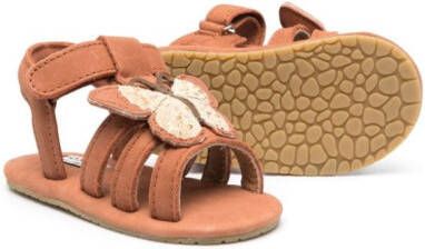 Donsje Tuti Sky butterfly-motif leather sandals Brown