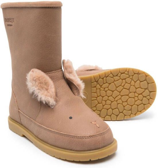 Donsje Wadudu bunny-shaped boots Neutrals