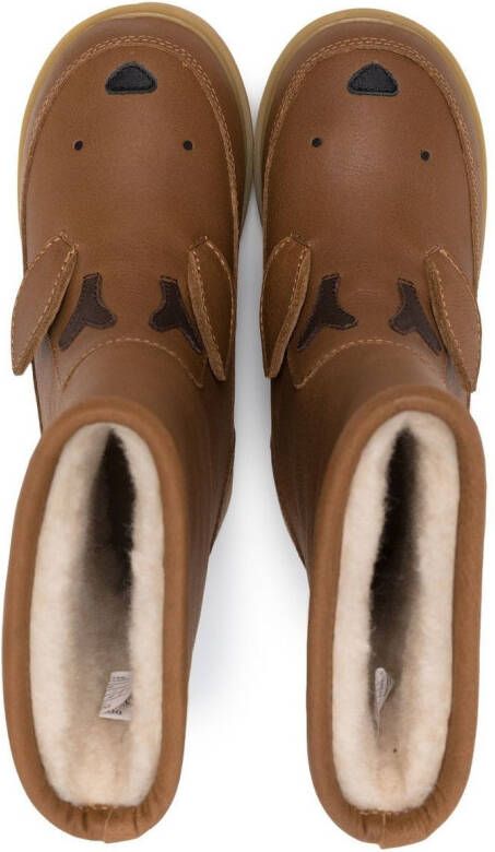 Donsje Wadudu raindeer-shaped boots Brown