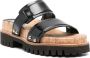 Dorothee Schumacher 60mm double-strap leather sandals Black - Thumbnail 2