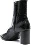 Dorothee Schumacher 75mm textured-finish leather boots Black - Thumbnail 3