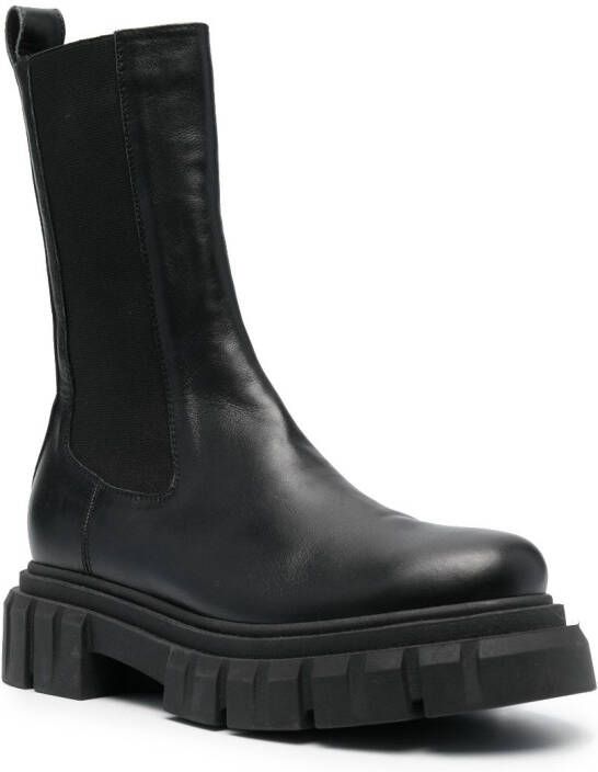 Dorothee Schumacher chunky-sole leather chelsea boots Black