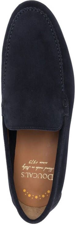 Doucal's 20mm slip-on suede loafers Blue