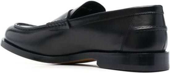 Doucal's 23mm leather penny loafers Black
