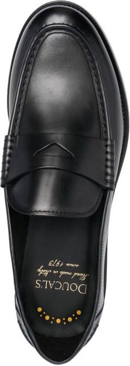 Doucal's 23mm leather penny loafers Black