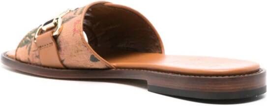 Doucal's Allori floral-print sandals Brown