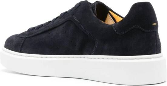 Doucal's almond suede trainers Blue