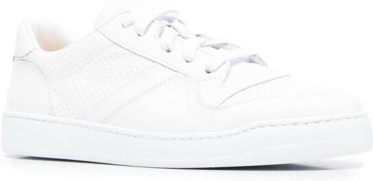 Doucal's calf-leather low-top sneakers White