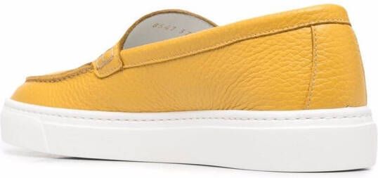 Doucal's chunky-sole loafers Yellow