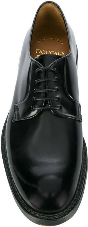Doucal's leather Derby shoes Black
