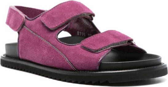Doucal's Coco suede sandals Purple