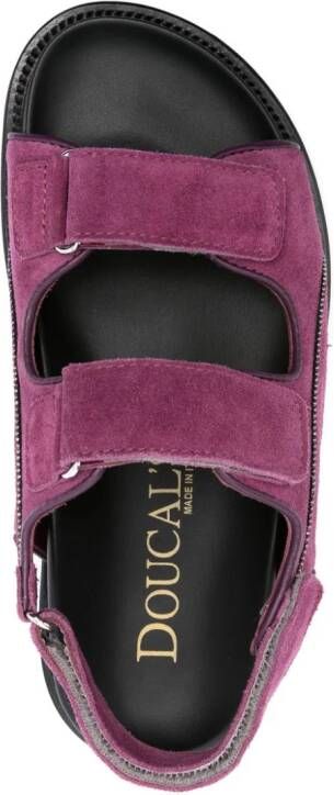 Doucal's Coco suede sandals Purple