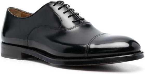 Doucal's cuban heel formal derby shoes Black