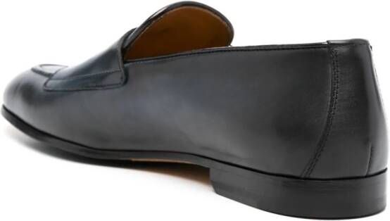 Doucal's double-buckle leather loafers Blue
