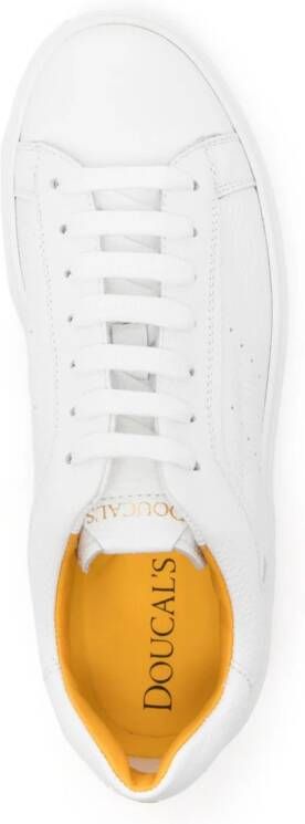 Doucal's flatform leather sneakers White
