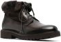 Doucal's fur-trim ankle boots Brown - Thumbnail 2