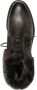 Doucal's fur-trim ankle boots Brown - Thumbnail 4