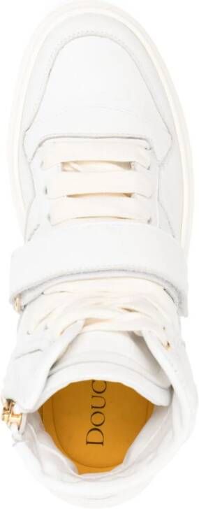 Doucal's hi-top leather sneakers White