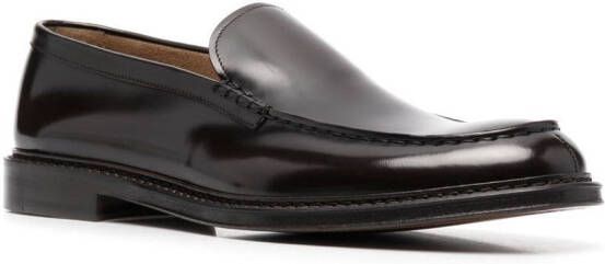 Doucal's high-shine finish loafers Brown