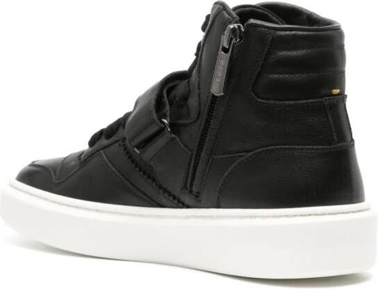 Doucal's high-top leather sneakers Black